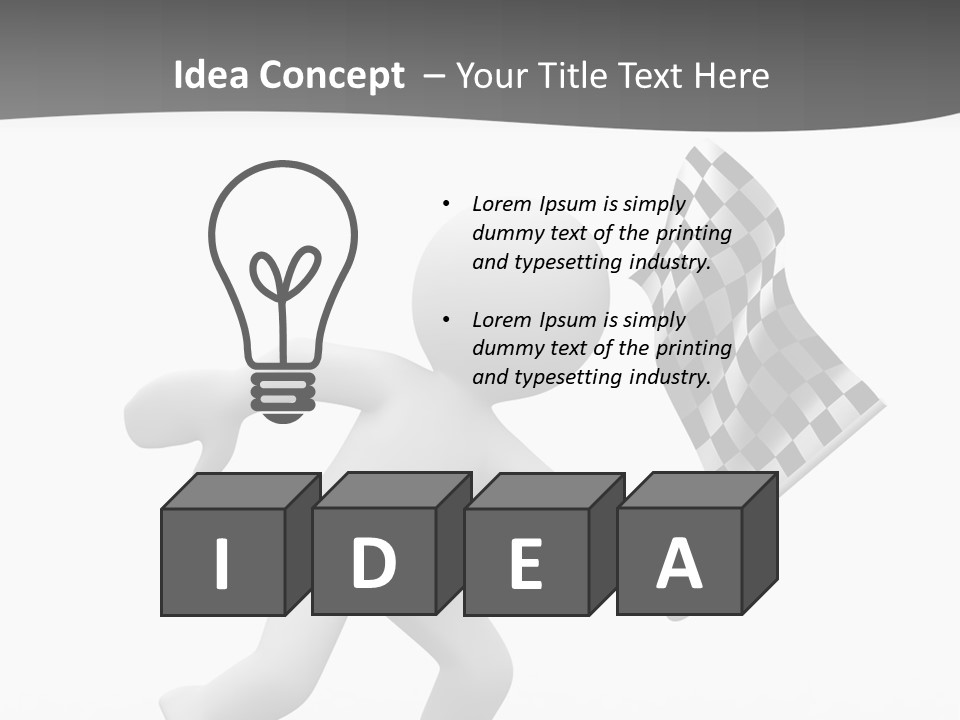 Checker Bike Last PowerPoint Template