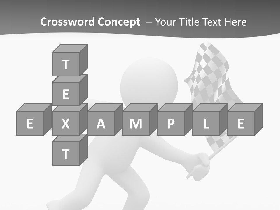 Checker Bike Last PowerPoint Template