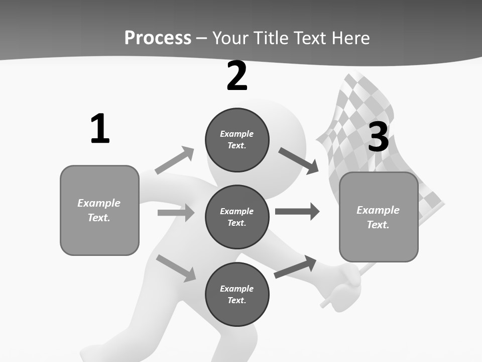 Checker Bike Last PowerPoint Template