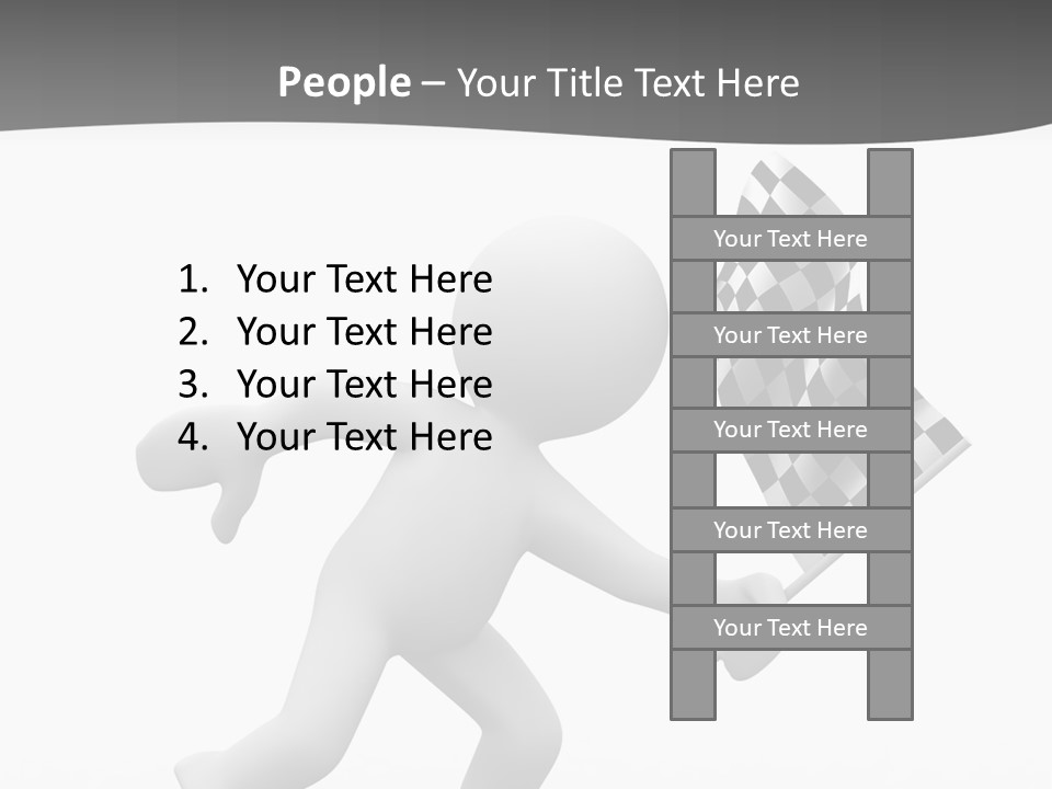 Checker Bike Last PowerPoint Template