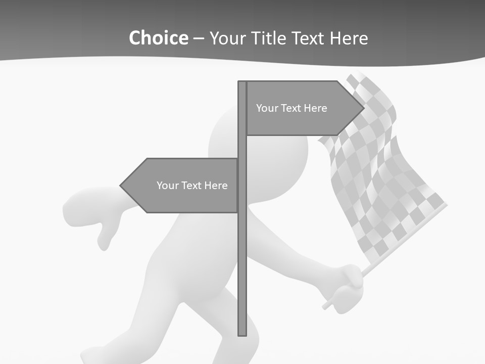 Checker Bike Last PowerPoint Template