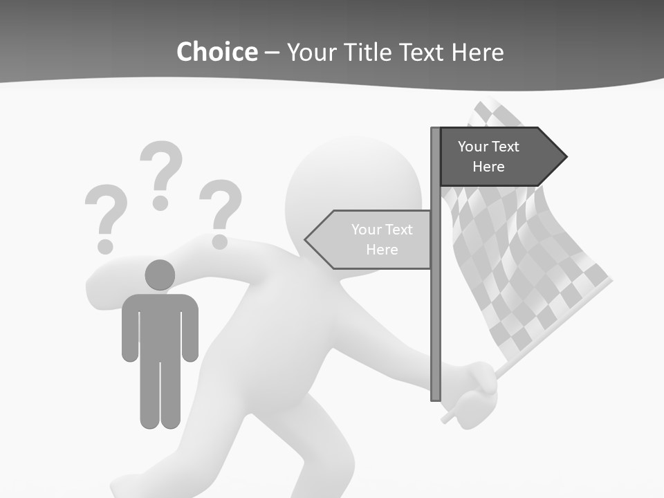 Checker Bike Last PowerPoint Template