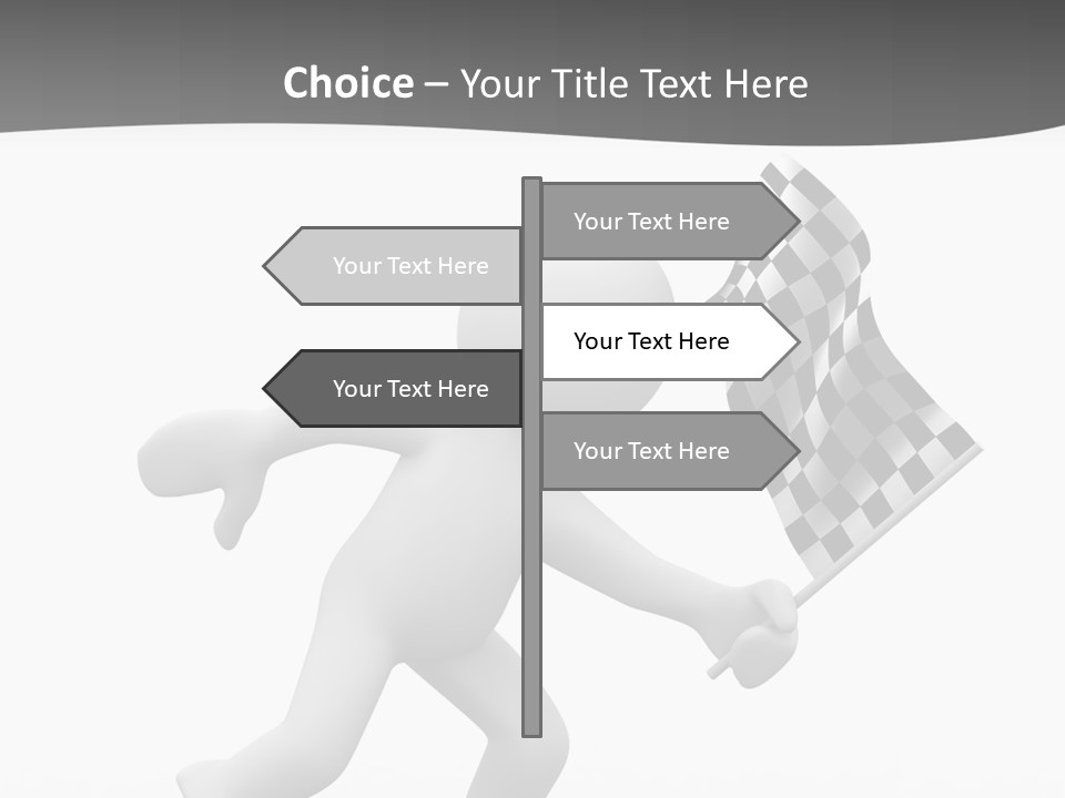 Checker Bike Last PowerPoint Template