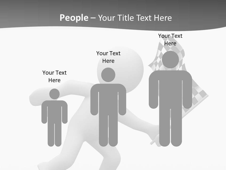 Checker Bike Last PowerPoint Template