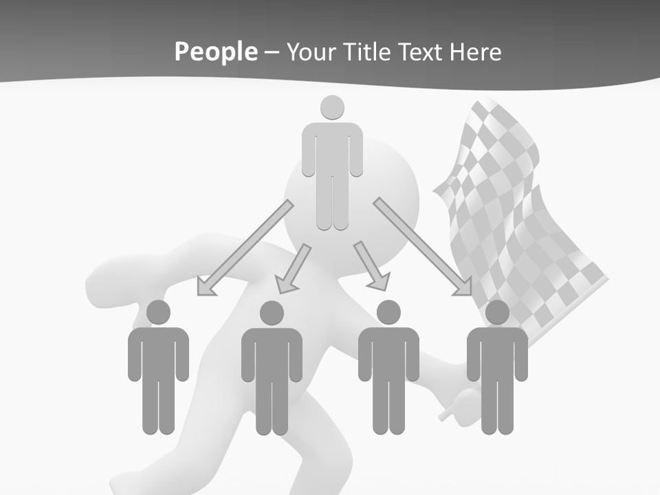 Checker Bike Last PowerPoint Template