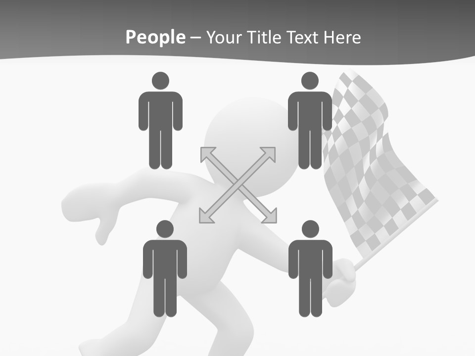 Checker Bike Last PowerPoint Template