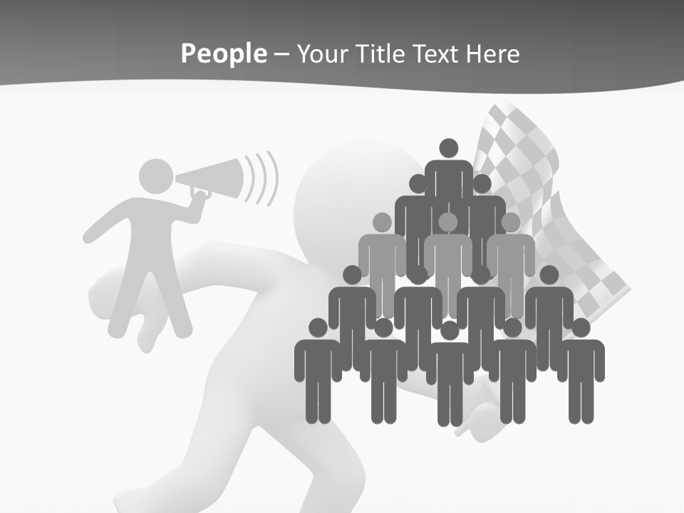 Checker Bike Last PowerPoint Template