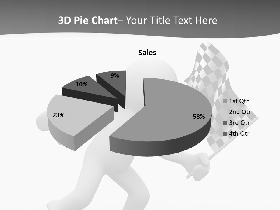 Checker Bike Last PowerPoint Template