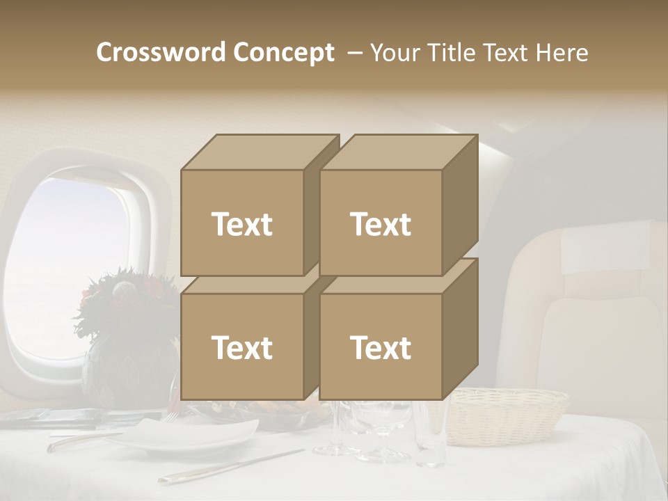 Blue Jet Aviation PowerPoint Template