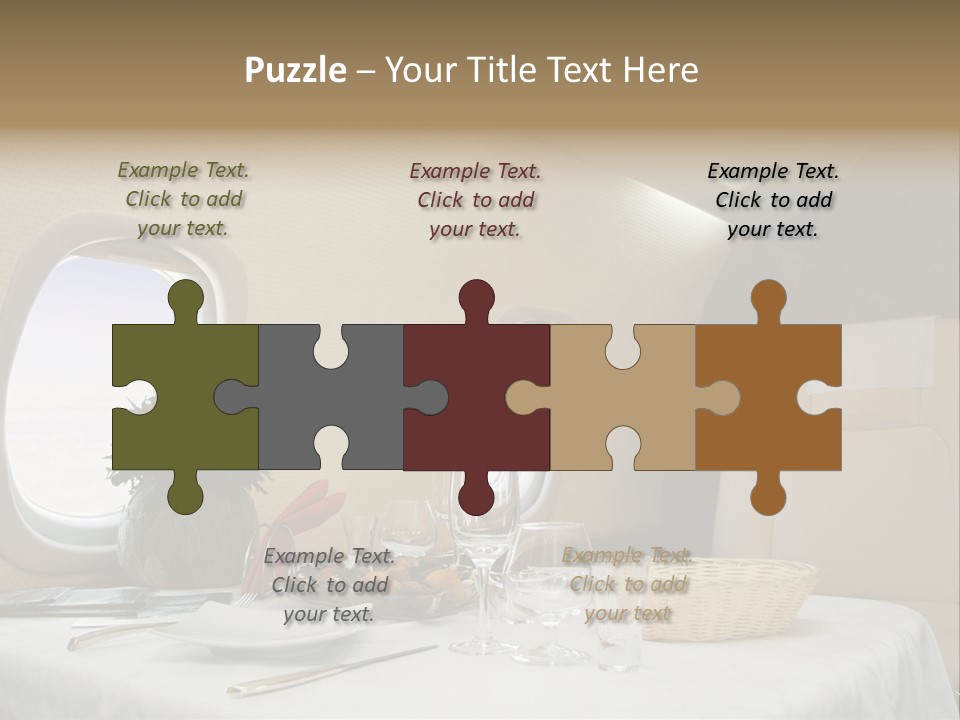 Blue Jet Aviation PowerPoint Template