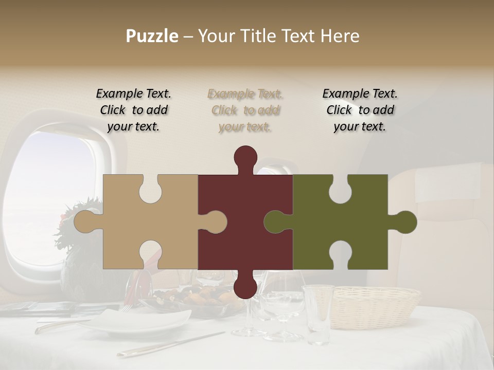 Blue Jet Aviation PowerPoint Template