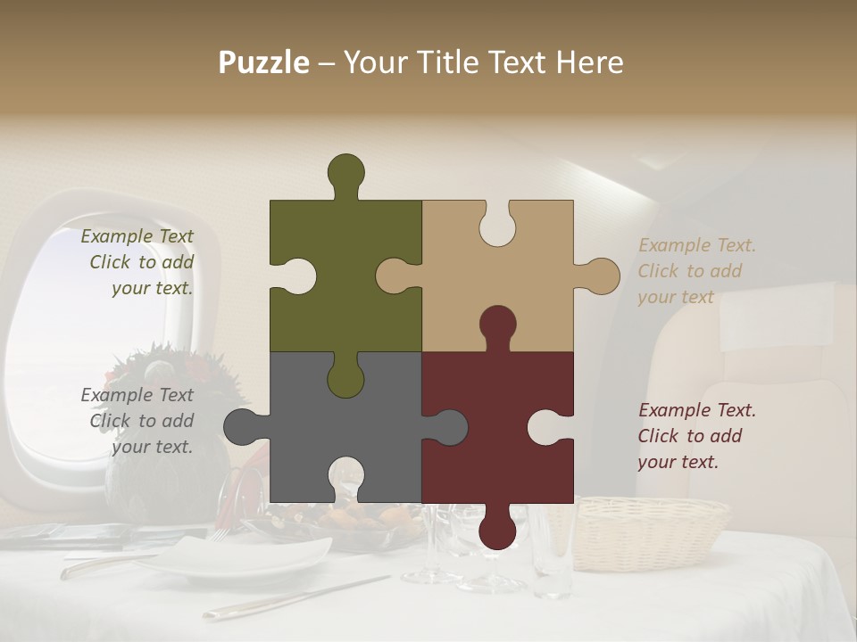 Blue Jet Aviation PowerPoint Template