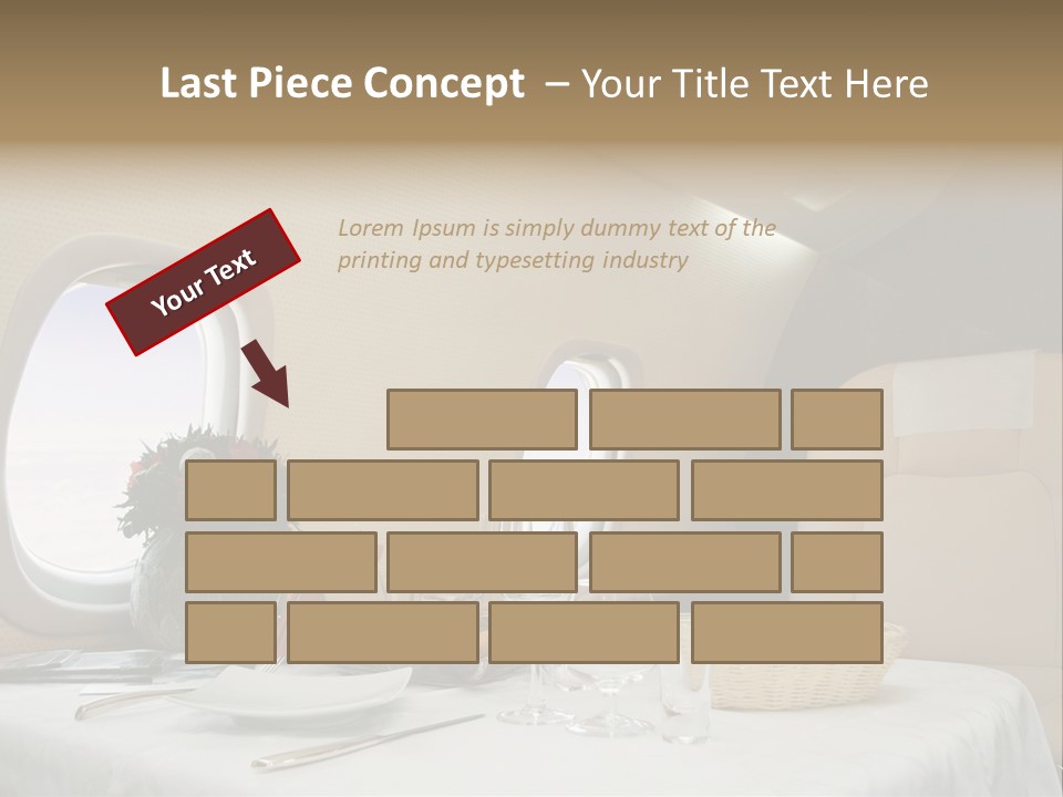 Blue Jet Aviation PowerPoint Template