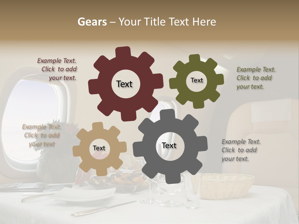 Blue Jet Aviation PowerPoint Template