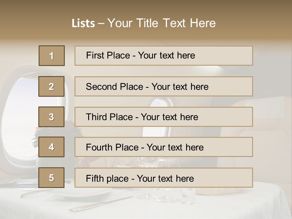 Blue Jet Aviation PowerPoint Template