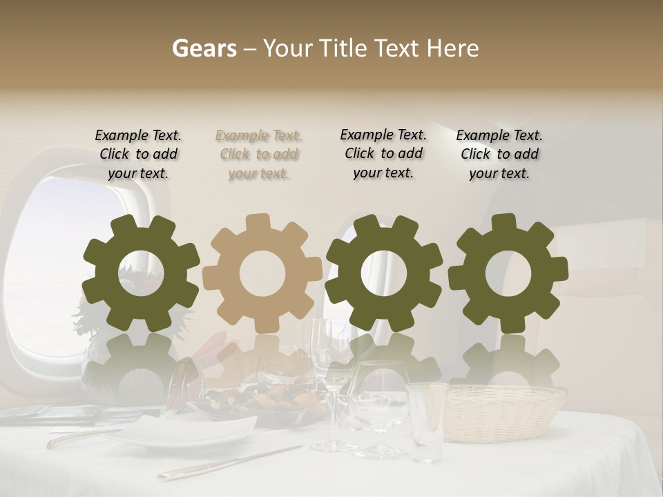 Blue Jet Aviation PowerPoint Template