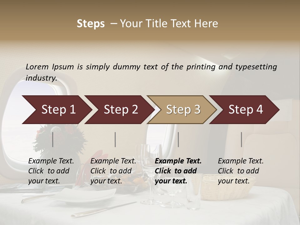 Blue Jet Aviation PowerPoint Template