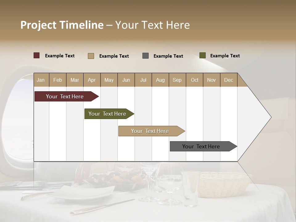 Blue Jet Aviation PowerPoint Template