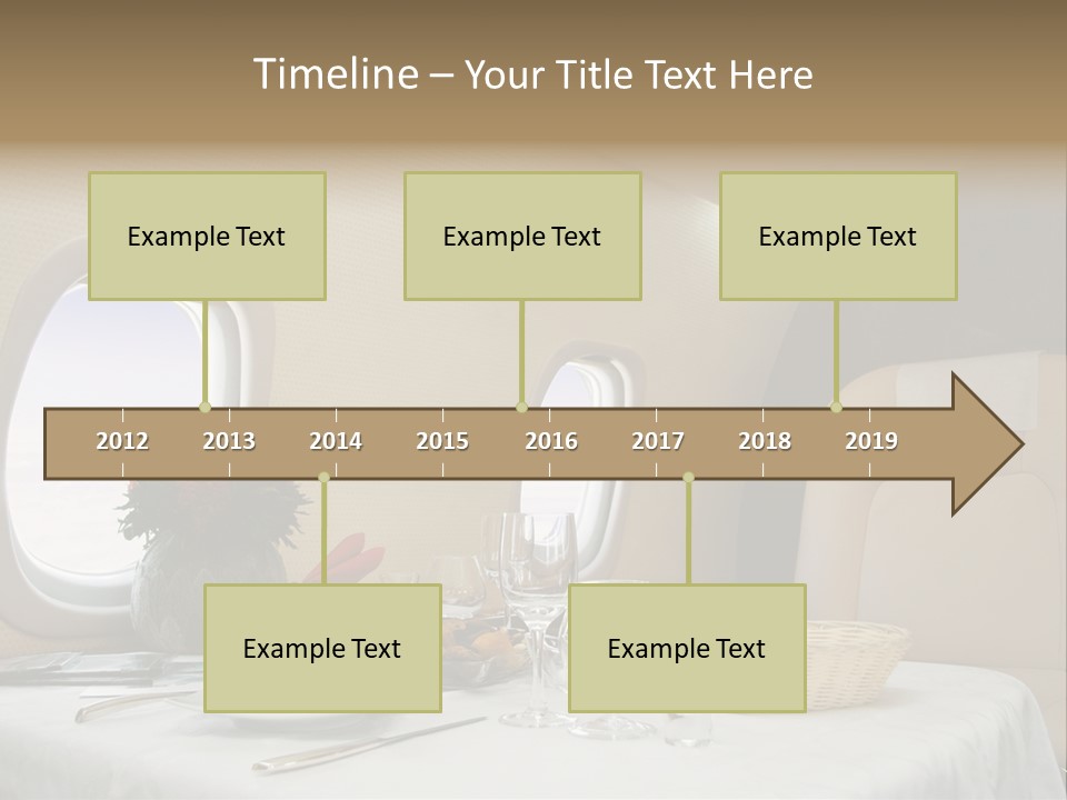Blue Jet Aviation PowerPoint Template