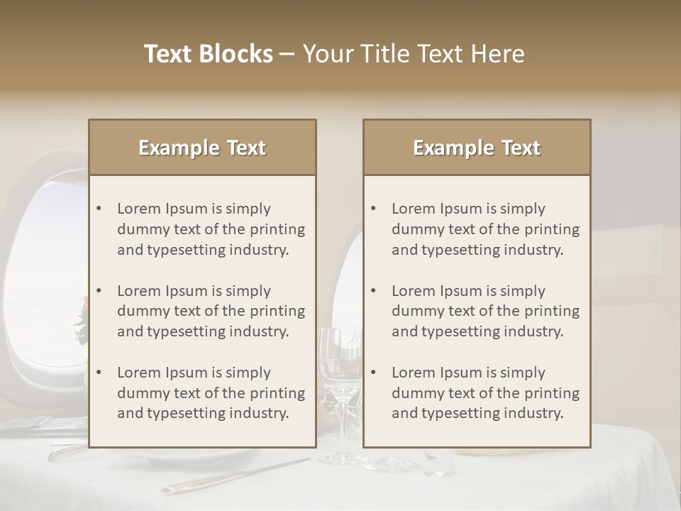 Blue Jet Aviation PowerPoint Template