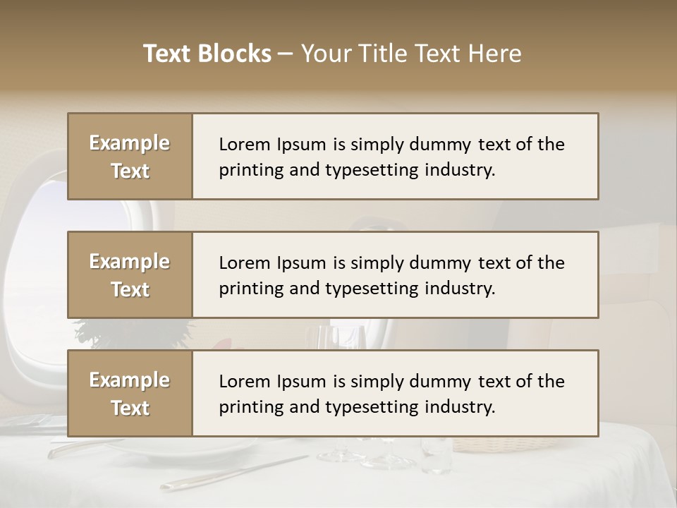 Blue Jet Aviation PowerPoint Template