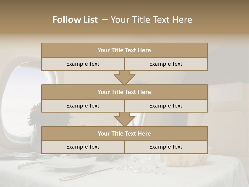 Blue Jet Aviation PowerPoint Template
