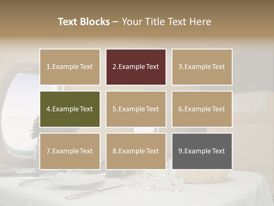 Blue Jet Aviation PowerPoint Template