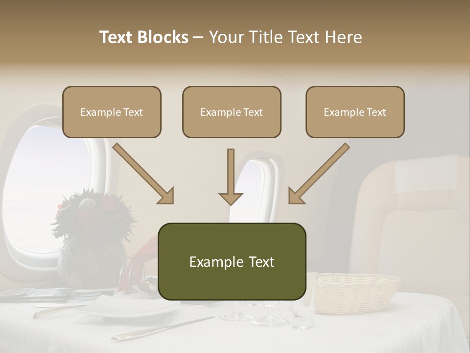 Blue Jet Aviation PowerPoint Template