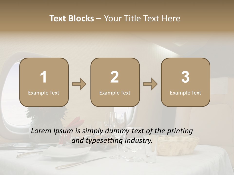 Blue Jet Aviation PowerPoint Template