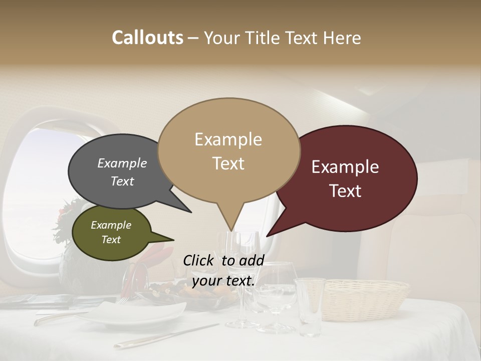 Blue Jet Aviation PowerPoint Template