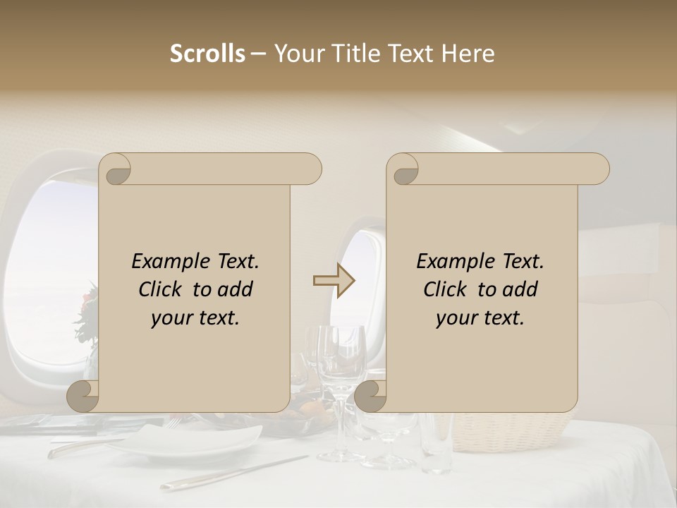 Blue Jet Aviation PowerPoint Template