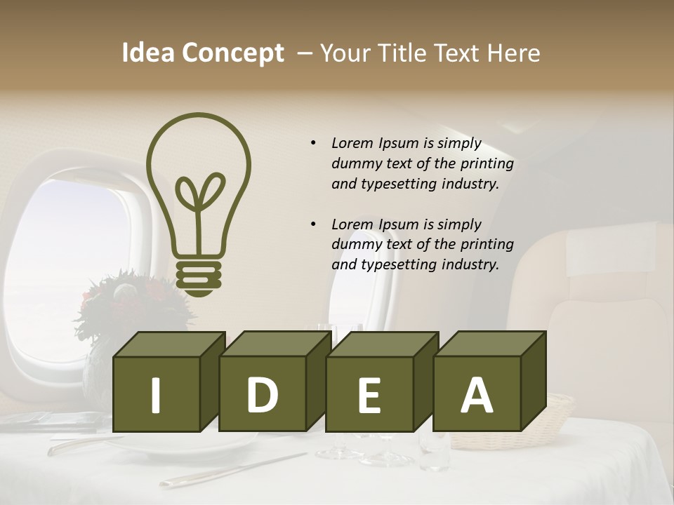 Blue Jet Aviation PowerPoint Template