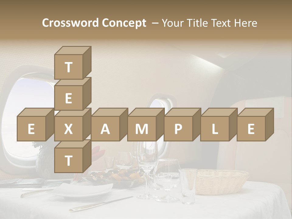 Blue Jet Aviation PowerPoint Template