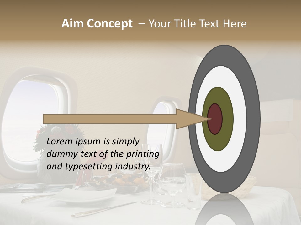 Blue Jet Aviation PowerPoint Template