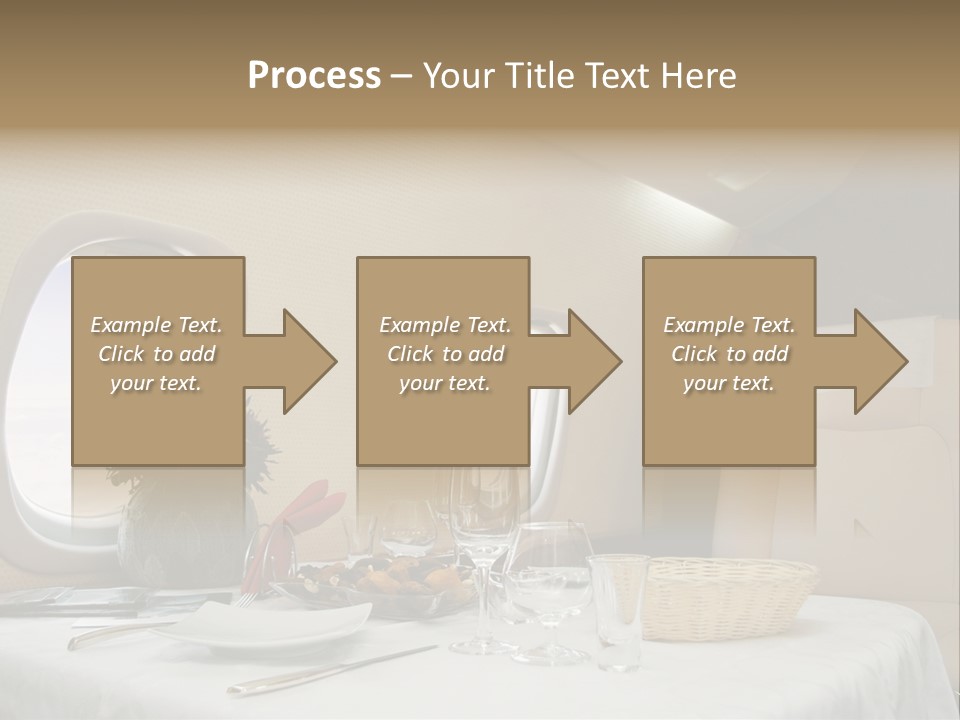 Blue Jet Aviation PowerPoint Template