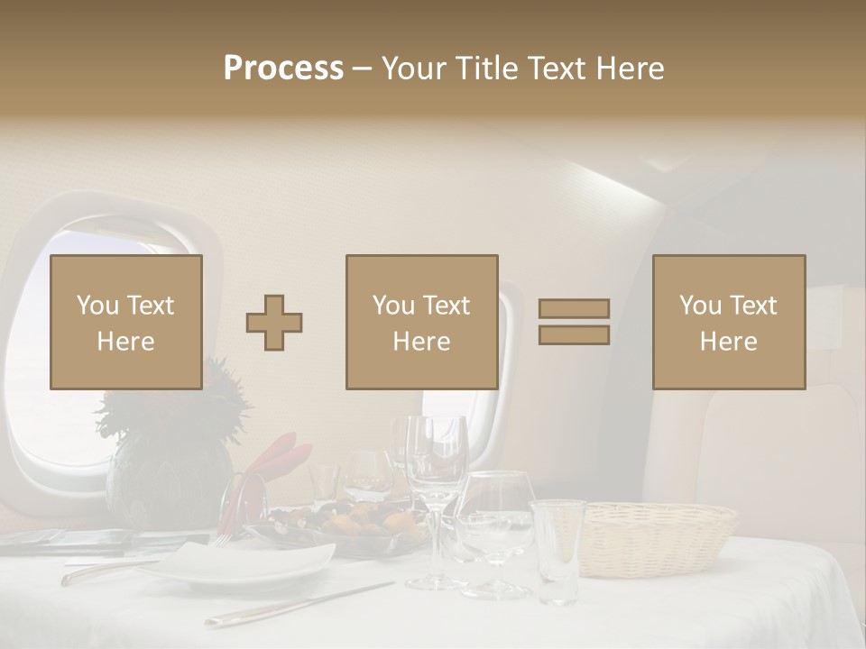 Blue Jet Aviation PowerPoint Template