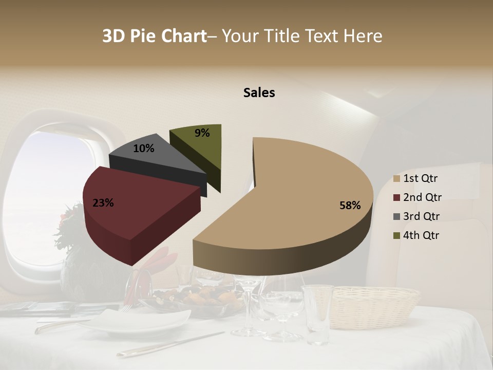 Blue Jet Aviation PowerPoint Template