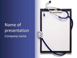 Writing Hospital Space PowerPoint Template