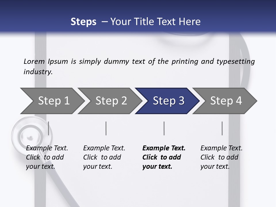 Writing Hospital Space PowerPoint Template