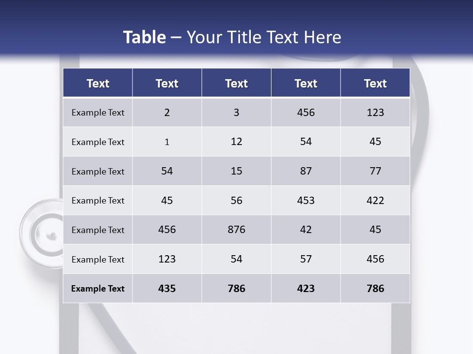 Writing Hospital Space PowerPoint Template