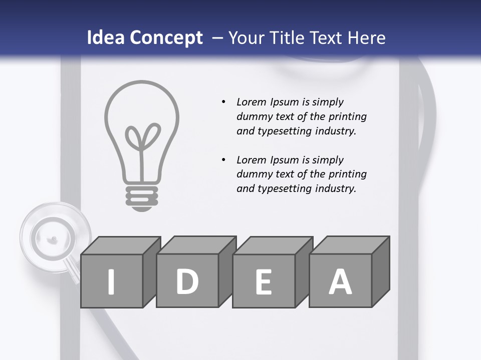 Writing Hospital Space PowerPoint Template