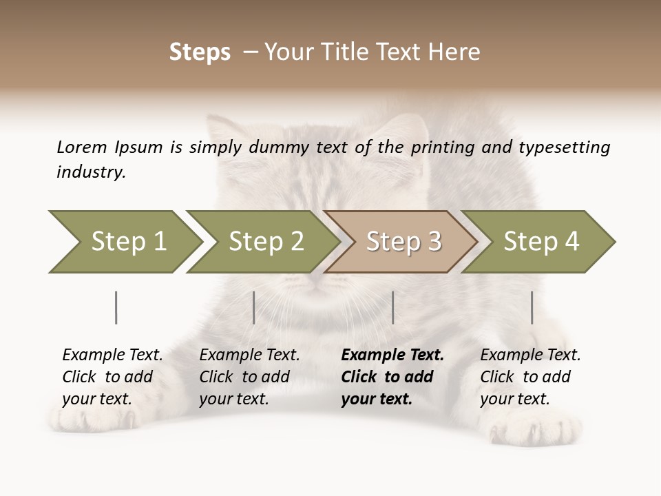 Purr Pedigreed Sit PowerPoint Template