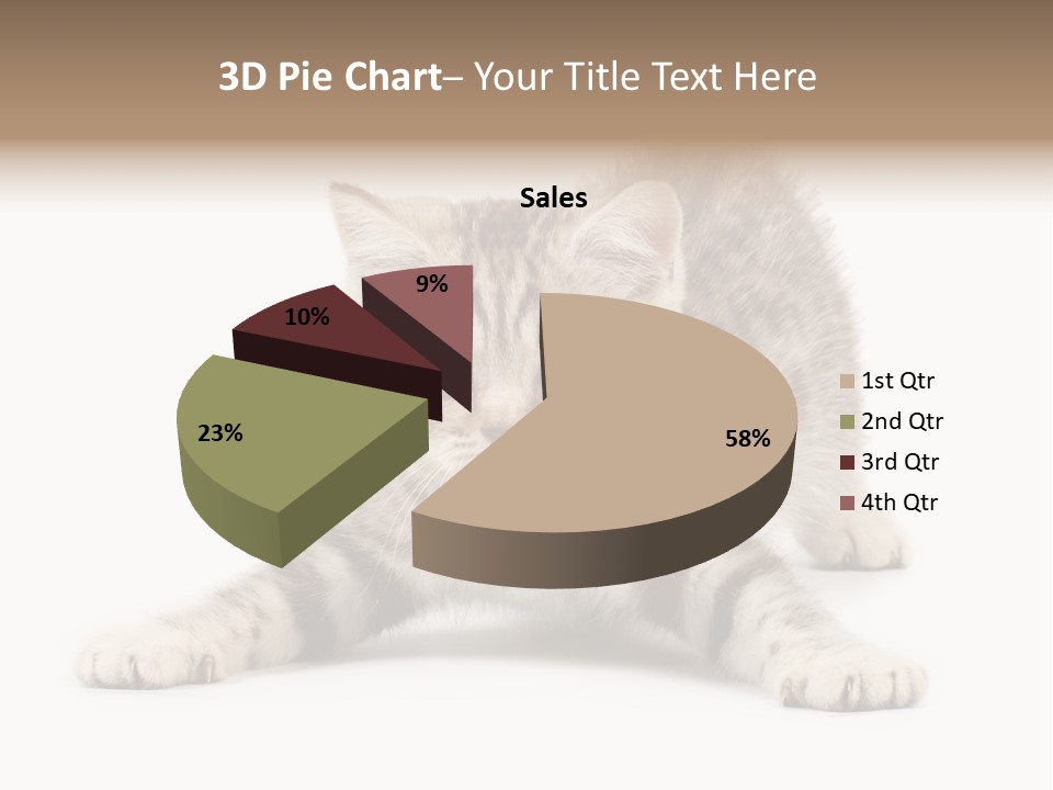 Purr Pedigreed Sit PowerPoint Template
