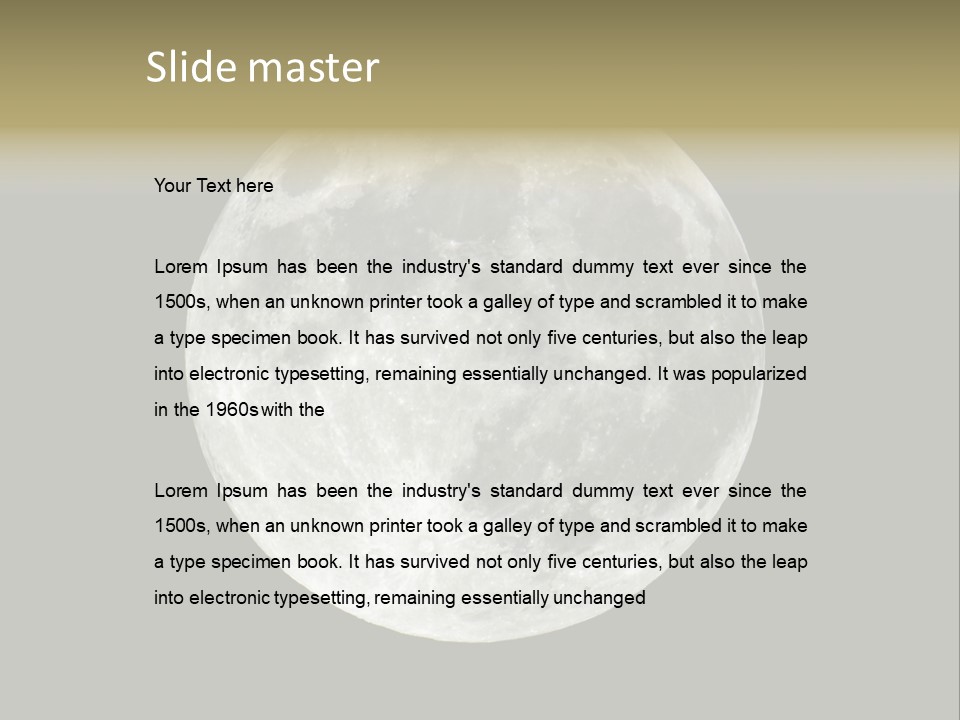 Monthly Night Full PowerPoint Template