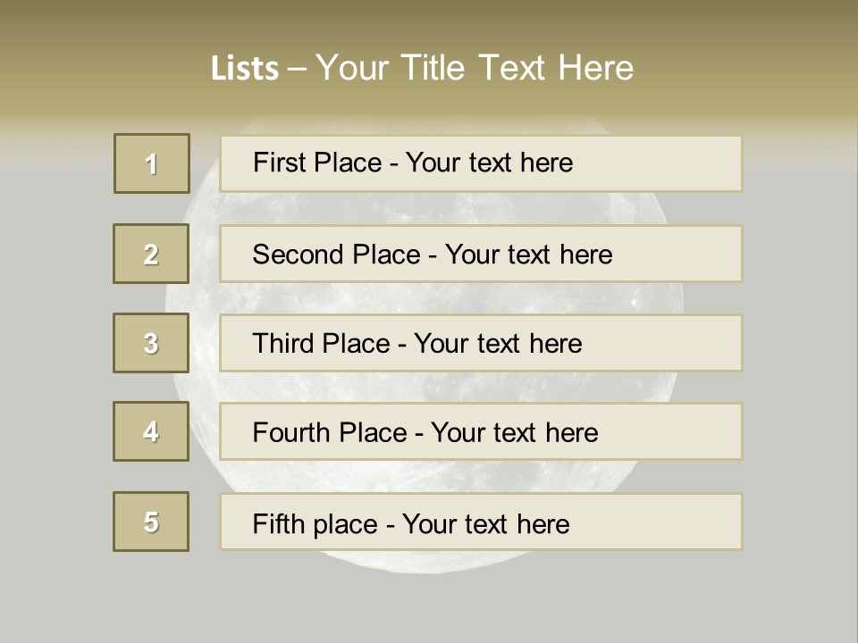 Monthly Night Full PowerPoint Template