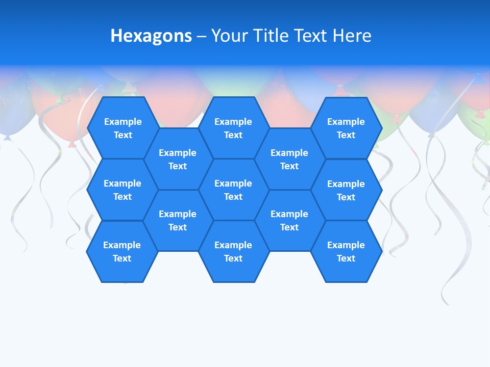 Celebration Illustration Fly PowerPoint Template