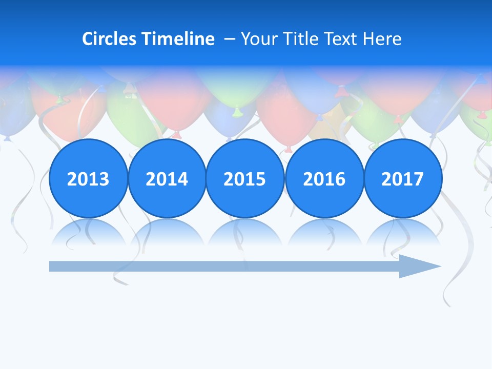 Celebration Illustration Fly PowerPoint Template