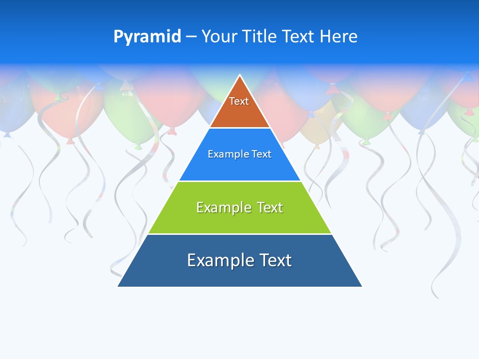 Celebration Illustration Fly PowerPoint Template