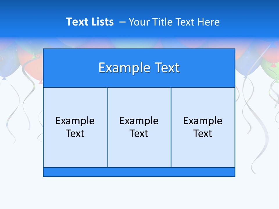 Celebration Illustration Fly PowerPoint Template