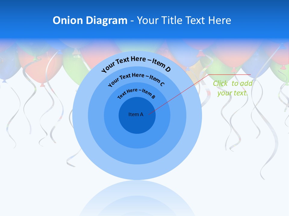 Celebration Illustration Fly PowerPoint Template